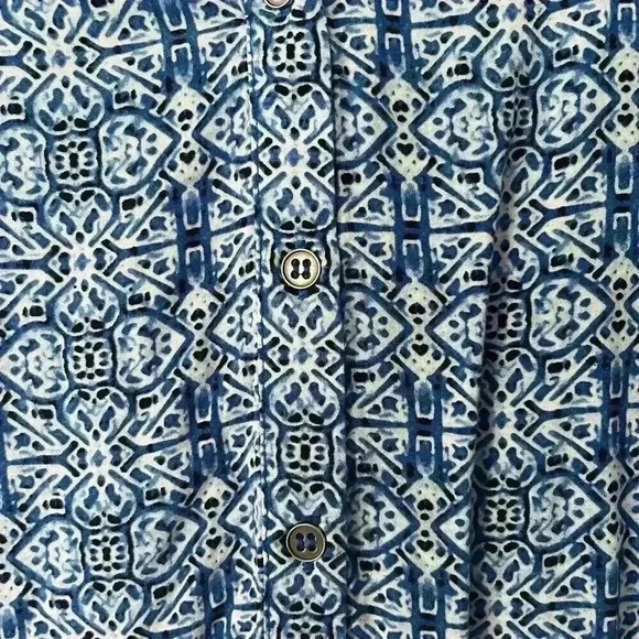 Grand and Greene Blue Print Blouse - Picture 3 of 4